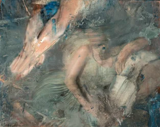 Frau auf Sofa liegend, 2015