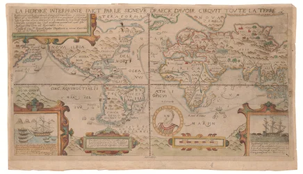 La heroike interprinse faict par le Signeur Draeck d’avoir cirquit toute la terre, möglicherweise Antwerpen, um 1590