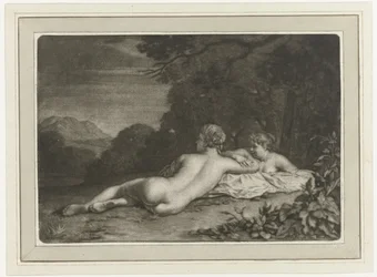 Landschaft mit zwei Nymphen