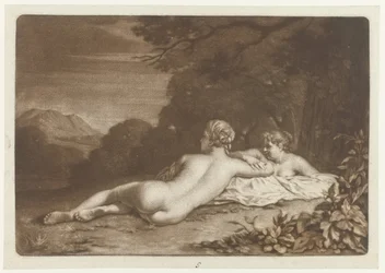 Landschaft mit zwei Nymphen