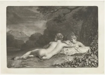 Landschaft mit zwei Nymphen