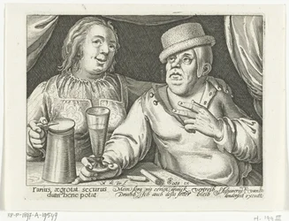 Trinkender Mann und Frau