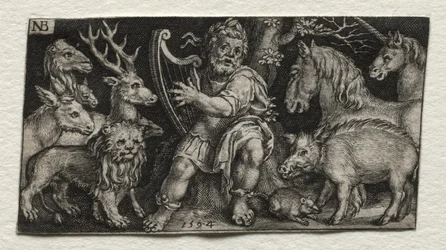 Orpheus bezaubert die Tiere, 1594