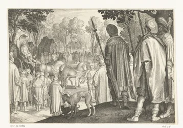 Triumphzug von Josef im Triumphwagen des Pharao (Serie: Geschichte von Josef)
