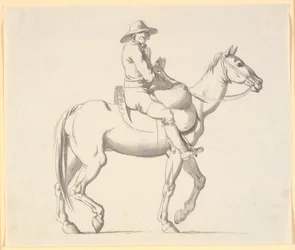 Der Lumpensammler zu Pferd, wenn er die toten Katzen von den Straßen sammelt