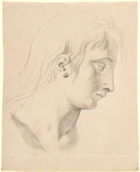 Studie für das Haupt von Prinz Hans auf dem Bild von Christian I. im Rittersaal von Christiansborg