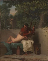 Der griechische Dichter Anacreon und Bathyll, 1808