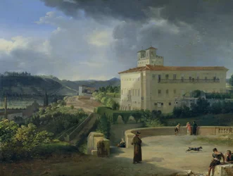 Blick auf die Villa Medici, Rom