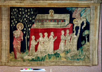 Apokalypse-Wandteppich, Kartons des Malers Hennequin de Bruges, Atelier Nicolas Bataille. Nr. 13, Fünftes Siegel: Die Seelen der Märtyrer.