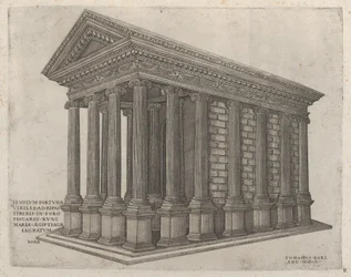 Speculum Romanae Magnificentiae: Der Tempel des Glücks in Rom