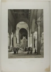 Ancona: Innenraum von St. Syriacus, Tafel 38 aus Italie Monumentale et Pittoresque