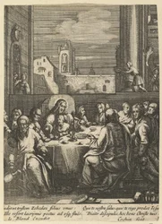 Das letzte Abendmahl, aus Die Passion Christi, Mitte des 17. Jahrhunderts
