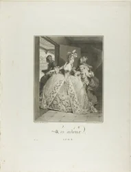 Abschiede, aus Monument du Costume Physique et Moral de la fin du Dix-huitième siècle