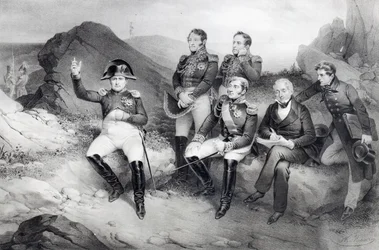 Kaiser Napoleon I. diktiert seine Memoiren an Emmanuel Las Cases auf St. Helena, 1860