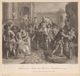 Einzug von Sancho auf der Insel Barataria