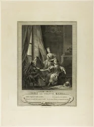 La Toilette, aus Monument du Costume Physique et Moral de la fin du Dix-huitième siècle