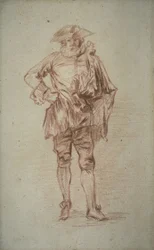 Stehender Herr