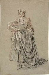 Studie einer Frau