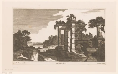 Landschaft mit antiken Ruinen