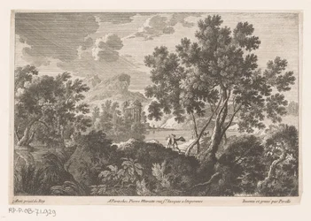 Landschaft mit Ruine