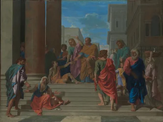 Die Heiligen Petrus und Johannes heilen den Lahmen