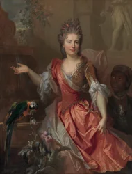 Porträt einer Frau, möglicherweise Madame Claude Lambert de Thorigny..., 1696
