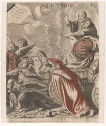 Triumphzug Christi mit Figuren aus dem Alten und Neuen Testament (fünfter Teil)