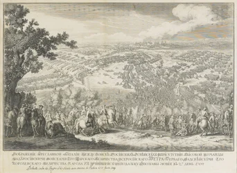 Die Schlacht von Poltawa am 27. Juni 1709