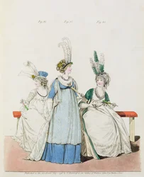 Abendkleider für Oper und Konzerte, Abb. 96, 97 und 98 aus Nikolaus Heideloffs 