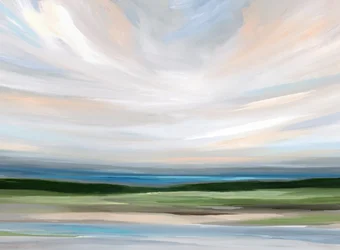 Ruhige abstrakte Landschaft