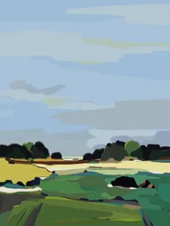 Abstrakte Landschaftsszene