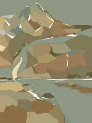 Geometrischer Bergfluss