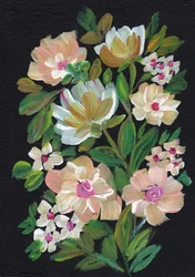 Mitternachtsblumenbouquet