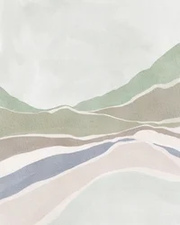 Gedämpfte Hügel Landschaft