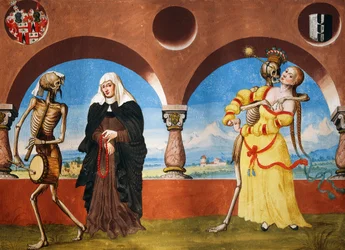 Tod, Witwe und junge Frau