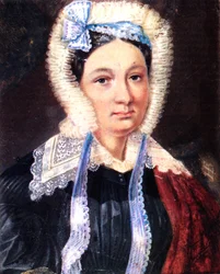 Porträt von Maria Kazimirovna Yushnevskaya 1790-1863, Ehefrau des Dekabristen Alexander Yushnevsky, 1830-1839