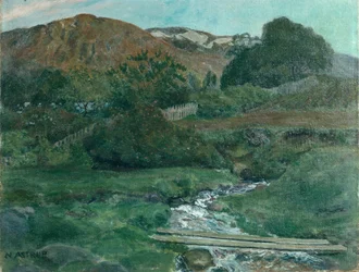 Helle Juninacht in Jolster, ca. 1907