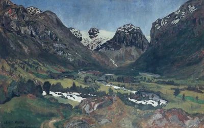 Juninacht im Bergdorf