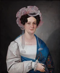 Porträt von Olga Matveevna Golovina, geb. Dashkova, 1828
