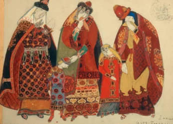 Borodin, Fürst Igor / Figurinen von Roerich
