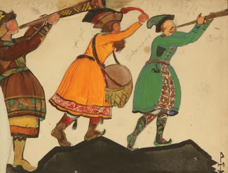 Kostümentwurf für die Oper Schneeflöckchen von N. Rimski-Korsakow, 1919