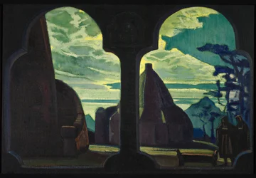 Bühnenbild für die Oper Tristan und Isolde von R. Wagner, 1912