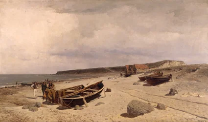 Teil des Strandes von Jæren