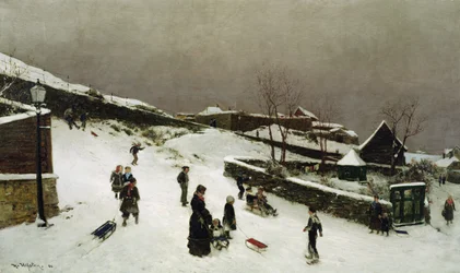 Winterszene in Nordnes, Bergen