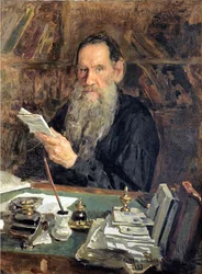 Porträt des Autors Graf Lew Nikolajewitsch Tolstoi