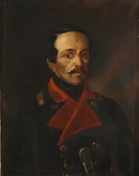 Porträt des Dichters Michail Lermontow, 1854-1858