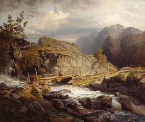 Fluss im Gebirge