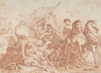 Der Sturz des Antiochus von seinem Wagen