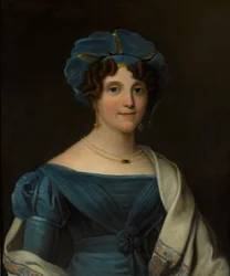 Lady Nicolls, Ehefrau von Generalmajor Sir Jaspar Nicolls KCB, um 1827