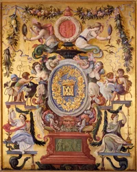 Dekoratives Paneel aus dem Kabinett der Meilleraye Marechale im Pavillon de l